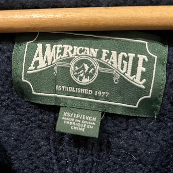 American Eagle Cropped Hoodie Cardigan - Picture 2 of 3